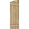 Ekena Millwork Americraft 5-Board (2 Batten) Wood Joined Board-n-Batten Shutters w/Ellipt Top, ARW101BE518X77UNH, PR ARW101BE518X77UNH - alternate 8